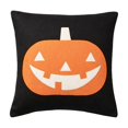 thumbnail image 2 of OutmaxHome Minimalist Pumpkin Pattern Throw Pillow Cover, Black Halloween Farmhouse Home Sofa Decor, 2 of 7