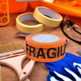 thumbnail image 3 of Mobutofu 1 Roll Orange Background with Black Text Fragile Tape for Shipping Protection 100m x 4.8cm, 3 of 8
