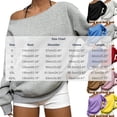 thumbnail image 4 of AKOEE Off Shoulder Sweatshirts for Women Trendy Casual Loose Sweaters Lightweight Long Sleeve Plain Pullover (3XL, Gray), 4 of 7