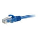 C2G Ethernet 3 ft Cat6 3ft Câble - Sans Éclisse - 550MHz - Pack de 50 - Bleu - Câble de Raccordement - RJ-45 (M) à RJ-45 (M) - - CAT 6 - Moulé, Sans Éclisse, Toronné - Bleu (Pack de 50) – image 3 sur 6