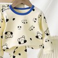 thumbnail image 5 of masbird Little Girls Boys Long Sleeve Pajamas Sets Toddler Cotton Pjs Kids Fall Winter Sleepwears 6-12 Months 12-24 Months 2t 3t 4t 5t 6t 7t 8t 9t Children(Blue,8-9 Y), 5 of 6