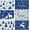 Blue Christmas, variant on Blue Snowflakes Placemats Let it Snow Merry Christmas Placemats Set of 6 Winter Seasonal Xmas Holiday Table Mats for Party Kitchen Dining Decoration 12 x 18 Inch