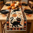 thumbnail image 5 of Vintage Halloween Table Runner Halloween Decor, Retro Linen Table Runner, Primitive Ghost Pumpkin Black Cat Bat, Seasonal Kitchen Dining Home Decor, 5 of 6