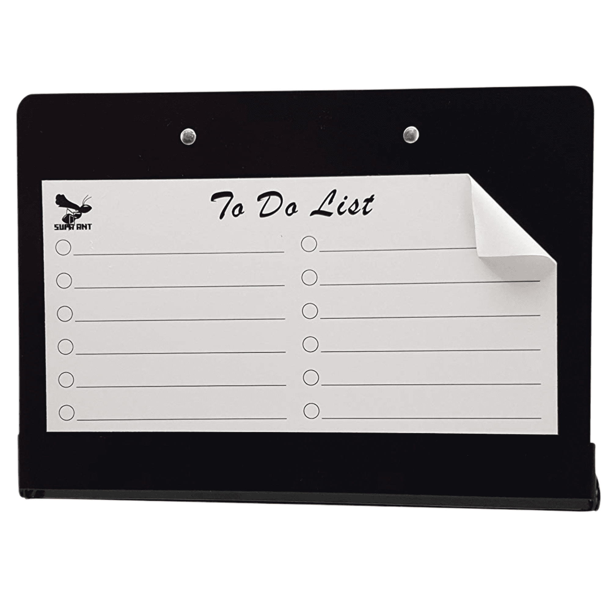 Supa Ant Nursing Clipboard Foldable 8x11" - Clipboard folder - Clipboard with Storage - Black Clipboard with Cover - Mini Clipboard - Nurse Accessories - Office Supplies Nursing Student Essentials