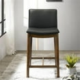thumbnail image 2 of Anderson Modern Furniture Style Leather Counter Chair in Black, 2 of 5