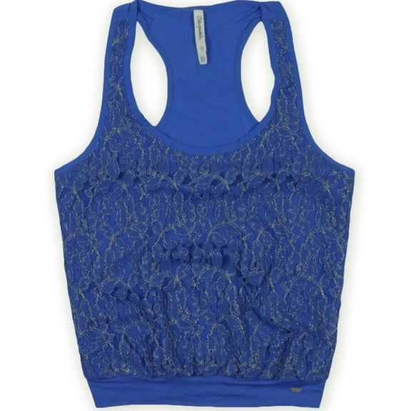 Aeropostale Womens Aero Tank Top, Blue, Juniors, Large