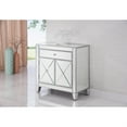 thumbnail image 3 of 1 Drawer 2 Doors Cabinet 28 in. x 13-1/4 in. x 28-1/4 in. in Silver paint, 3 of 5