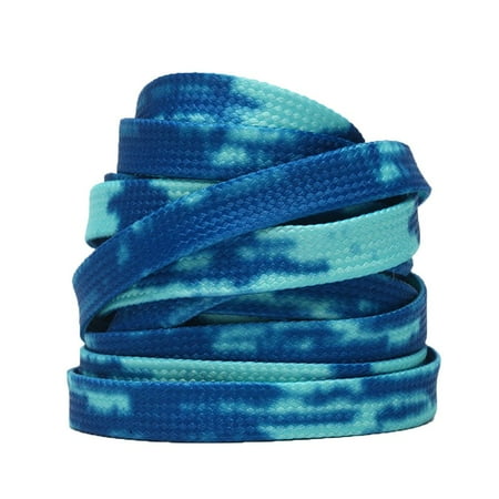 

A pair Creative 9 mm Color 1-1.8 m Tie-dye Laces Flat Shoe Accessories 1.8M E