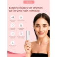 thumbnail image 2 of Dermaplane Facial Razor for Women – Electric 3-Speed Sonic Face Hair Removal Tool with LED Light, Peach Fuzz Remover & Exfoliating Dermaplaning Tool, USB-C Rechargeable with 5 Replacement Heads, 2 of 6