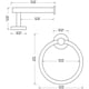 thumbnail image 5 of Soporte para papel higiénico y toallero, soporte para toallas de mano, juego de accesorios de baño, 2 piezas, soporte para rollo de papel higiénico, anillo para toalla de mano, soporte de pared, 5 of 7