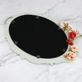 thumbnail image 5 of STONCEL Decorative Mirror Tray, Vintage Oval Display Tray for Perfume, Makeup, Jewelry, Cosmetic Tray, Serving Tray for Dressing Room, Bedroom, Living Room,Grey Gold, 5 of 7
