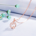 thumbnail image 3 of Wreath Necklace Female Pure Silver Collarbone Chain Niche Design, 3 of 4