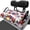 American Flag Floral Print, variant on XYZCANDO Sea Turtle Beach Print Golf Cart Seat Cover | 4 Storage Pockets | Non-slip Washable Towel Cover For 2-Seat Golf Carts