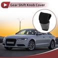 thumbnail image 2 of Funda de pomo de cambio de marcha Unique Bargains Universal para coche SUV camión RV con cierres de toque en forma de T, protector de mango de cambio PU poliéster gris, 2 of 7