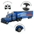 thumbnail image 2 of Vokodo 1/16 Scale Battery-Powered RC Semi Truck, Blue, 2 of 7