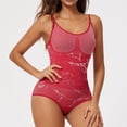 thumbnail image 2 of Riecok Bodysuits for Women Plus Size Stretchy Adjustable Strap Sleeveless Jumpsuits Butt Liftings Workout Shapewear, 2 of 5