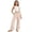 Beige, variant on Girls Linen Wide Leg Pants Elastic Waist Drawstring with Pockets Split Hem Lightweight Breathable Summer Casual Trousers for Daily Beach Vacation,4-5 Years