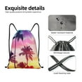 thumbnail image 6 of Defioc Tropical Palm Tree at Sunset for Drawstring Backpack Sports Gym Bag for Women Men Children Adult Sackpack Yoga Bag for Wet Swimming,Gym,and Workout Gear -Small, 6 of 9