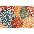 thumbnail image 5 of Oasis Modern Floral Multicolor Polypropylene Indoor Outdoor Area Rug, 2'x3' Rectangle, 5 of 7