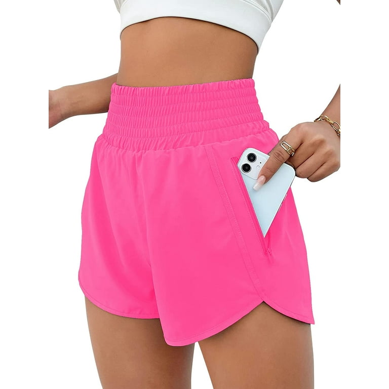 hot pink athletic shorts