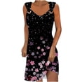 thumbnail image 2 of Puntoco Vestidos Mujer Fancy Women Impreso Elegante Estilo Casual Vestido con Cuello en V con Correa, 2 of 5