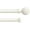 Weathered White, variant on eTeckram 5/8" Double Curtain Rod with Balle Finials,Pewter,28‘’-48‘’