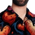 thumbnail image 5 of Love Men's Short Sleeve Button Down Spread Collar Beach Shirts, 5 of 6