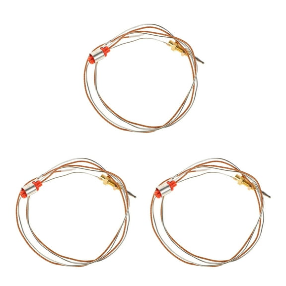 Masteelf 3pcs Thermal Coupler For Gas Furnace Thermocouple Gas Fireplace Thermocouple Sensor Replacement Gas Appliance Thermocouple Replacement