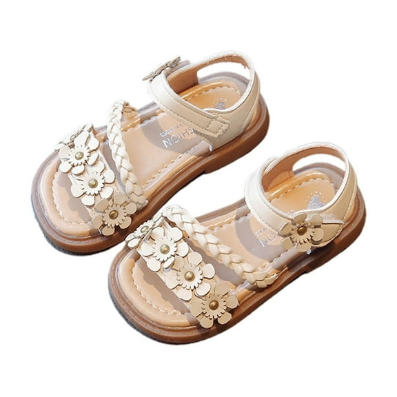 Girls Soft Soled Flower Sandals Shoes Cute Beach Summer Cute Footwear 3-3.5 Years