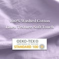 thumbnail image 6 of NEXHOME PRO Duvet Cover Set 100% Washed Cotton 3 Pieces Linen Breathable Soft Durable Duvet Cover Bedding Set with Zipper Closure, Queen Size Purple Lavender(Comforter Not Included), 6 of 7
