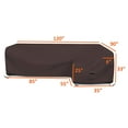 thumbnail image 5 of Covers & All Couch Cover, 12 Oz Polyester, Waterproof L Shape Sofa Cover, Tear & UV Proof Furniture Protector Cover with Handles & Air Pockets (Right Side Sofa, 90" x 120" x 33" x 35", Coffee), 5 of 7