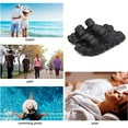 thumbnail image 5 of Sandalias de burbujas de masaje para mujeres y hombres, divertidas sandalias de doble tira con burbujas de lichi para adultos, para dormitorio, spa, gimnasio, playa (negro), 5 of 5