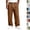 34# Brown, variant on Baggy Sweatpants for Men Drawstring Elastic Waist Casual Pants Loose Workout Gym Track Pants with Pockets Gray M