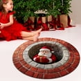 thumbnail image 4 of Wooowa Christmas 3D Illusion Round Rugs, 16Inch Non-Slip Festive Decor for Living Rooms & Holiday Entryways, 4 of 6