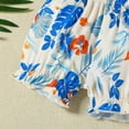 thumbnail image 7 of Toddler Girl Outfits 2 Piece Ruffle Floral Print Crew Neck Sleeveless Tank Top And Shorts Daily Wear Girls' Clothing Sets 9 Months-12 Months, 7 of 7