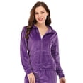 thumbnail image 3 of Women's Athletic Full Zip Jogging Tracksuit Activewear Hooded Sweatsuit Top with Pocket(Only Tops), 3 of 6