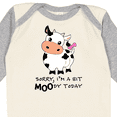 thumbnail image 4 of Inktastic Sorry, I'm a Bit Moody Today Cute Cow Pun Boys or Girls Long Sleeve Baby Bodysuit, 4 of 5