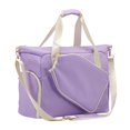 thumbnail image 1 of Bolsa para raqueta de pickleball, bolsa para paletas con cremallera y correa para el hombro, multiusos Púrpura y blanco, 1 of 7