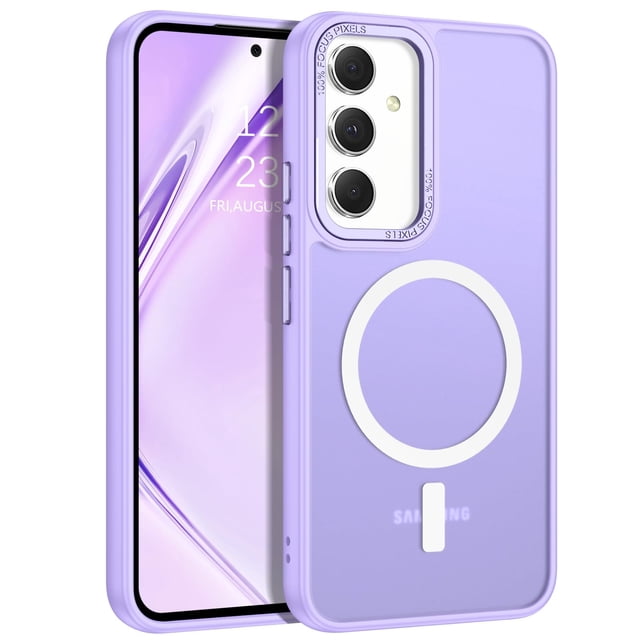 Funda para teléfono celular GUAGUA Samsung Galaxy A54 6.4 pulgadas, color morado mate