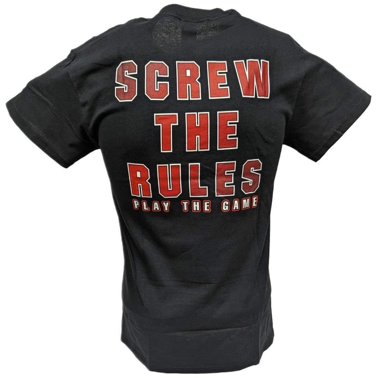 WWE Triple H Screw The Rules Play The Game Men's Black T WWE Triple H Screw The Rules Play The Game Men's Black T