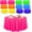 Fresh Color, variant on 84 Inch Large Neon Tablecloth Disposable Plastic Round Party Table Cover Decor Assorted Color Tablecloth Circle Table Cover for Wedding Birthday Picnic Tea Party Decor(Vivid Color,4 Pack)