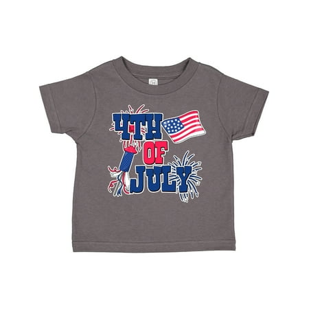 

Inktastic 4th of July with Fireworks American Flag and Rocket Gift Toddler Boy or Toddler Girl T-Shirt