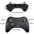 thumbnail image 3 of Switch Pro Wireless Game Controller for Nintendo Switch-Black, 3 of 10