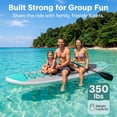 thumbnail image 2 of SereneLife Wide Stance, Bottom Fin for Paddling, Surf Control, Non-Slip Deck Youth and Adult Standing Boat, 2 of 8