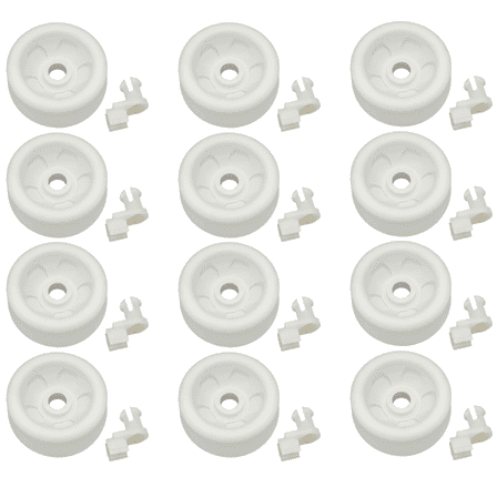 Scaroo WD12X271 Dishwasher Lower Front Roller Wheels Kit For GE 12-PACK