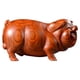 thumbnail image 1 of Estatua de cerdo tallada en madera auspiciosa, adorno de escritorio, artesanía de madera de cerdo, estatua de cerdo del zodiaco, 1 of 8