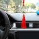 thumbnail image 1 of Decoración colgante de loto para coche, estilo de coche con borla, decoración Feng Shui, espejo retrovisor, accesorios colgantes para oficina y coche Rojo, 1 of 8