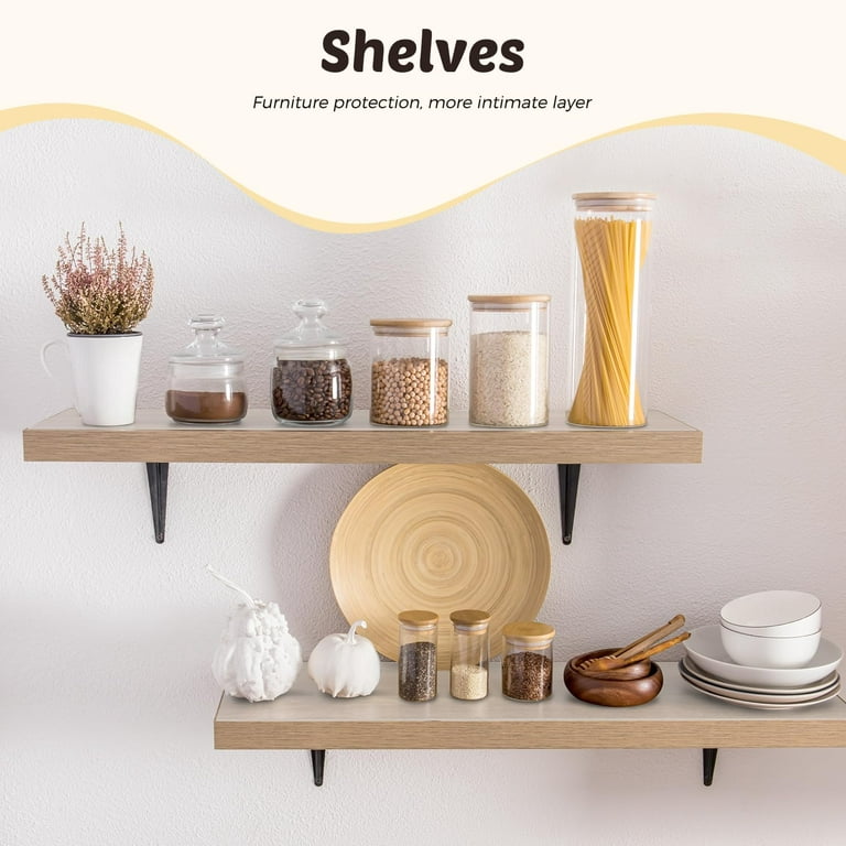 Glotoch Non Adhesive Shelf Liners for Kitchen Cabinets, Non Slip