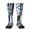 2 Black-2, variant on Us Thin Blue Line Flag Of Chicagoan Knee High Socks for Women Long Leg Warmers Socks