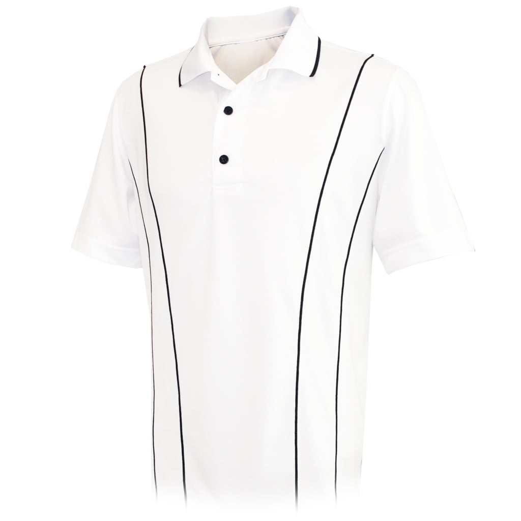 Monterey Club Men's Forge Overlock Contrast Golf Polo Shirt #1198 ...